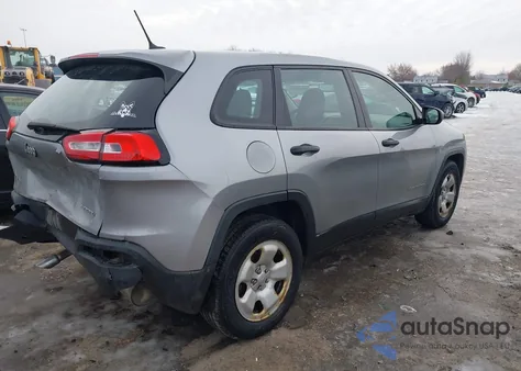 2016 Jeep Cherokee Sport from USA, damaged, VIN 1C4PJMAB9GW295464